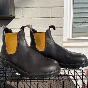 Blundstone Original 500 Chelsea Boots | MENS | 10.5 | Brown + Gold